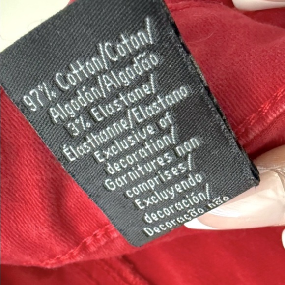 Calvin Klein Red Leggings Jeans - Picture 8 of 8